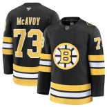 Men's Boston Bruins #73 Charlie McAvoy Black 2025 Home Stitched Hockey Jersey Men's Boston Bruins #73 Charlie McAvoy Black 2025 Home Stitched Hockey Jersey