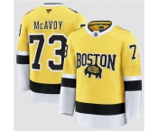 Men's Boston Bruins #73 Charlie McAvoy Gold 2026 Stadium Series Stitched Hockey Jersey Men's Boston Bruins #73 Charlie McAvoy Gold 2026 Stadium Series Stitched Hockey Jersey