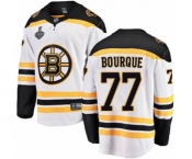 Men's Boston Bruins #77 Ray Bourque Authentic White Away Fanatics Branded Breakaway 2019 Stanley Cup Final Bound Hockey Jersey