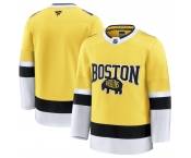 Men's Boston Bruins Blank Gold 2026 Stadium Series Stitched Hockey Jersey Men's Boston Bruins Blank Gold 2026 Stadium Series Stitched Hockey Jersey