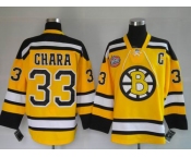 nhl jerseys boston bruins #33 chara yellow[winter classic]