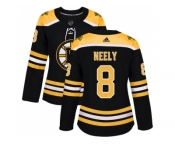 Women Adidas Boston Bruins #8 Cam Neely Black Home Authentic Stitched NHL Jersey