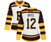 Women's Adidas Boston Bruins #12 Adam Oates Authentic White 2019 Winter Classic NHL Jersey
