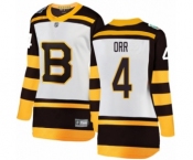 Women's Boston Bruins #4 Bobby Orr White 2019 Winter Classic Fanatics Branded Breakaway NHL Jersey