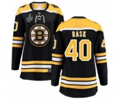 Women's Boston Bruins #40 Tuukka Rask Authentic Black Home Fanatics Branded Breakaway 2019 Stanley Cup Final Bound Hockey Jersey