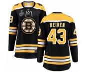Women's Boston Bruins #43 Danton Heinen Authentic Black Home Fanatics Branded Breakaway 2019 Stanley Cup Final Bound Hockey Jersey