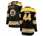 Women's Boston Bruins #44 Steven Kampfer Authentic Black Home Fanatics Branded Breakaway 2019 Stanley Cup Final Bound Hockey Jersey