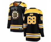 Women's Boston Bruins #68 Jaromir Jagr Authentic Black Home Fanatics Branded Breakaway 2019 Stanley Cup Final Bound Hockey Jersey