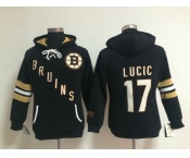 women nhl jerseys boston bruins #17 lucic black[pullover hooded sweatshirt]
