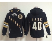 women nhl jerseys boston bruins #40 rask black[pullover hooded sweatshirt]