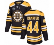 Youth Boston Bruins #44 Steven Kampfer Authentic Black Home 2019 Stanley Cup Final Bound Hockey Jersey