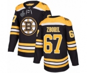 Youth Boston Bruins #67 Jakub Zboril Authentic Black Home 2019 Stanley Cup Final Bound Hockey Jersey