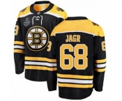 Youth Boston Bruins #68 Jaromir Jagr Authentic Black Home Fanatics Branded Breakaway 2019 Stanley Cup Final Bound Hockey Jersey