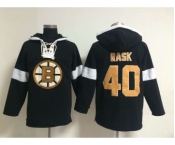 nhl jerseys boston bruins #40 rask black-white[pullover hooded sweatshirt]