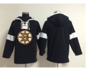 nhl jerseys boston bruins blank black-white[pullover hooded sweatshirt]