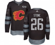 Calgary Flames #26 Michael Stone Authentic Black 1917-2017 100th Anniversary Hockey Jersey