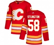 Youth Calgary Flames #58 Oliver Kylington Authentic Red Alternate Hockey Jersey