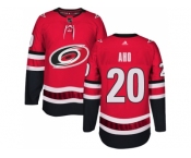 Men Adidas Carolina Hurricanes #20 Sebastian Aho Authentic Red Home NHL Jersey