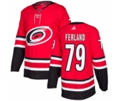 Men's Carolina Hurricanes #79 Michael Ferland Red Home Stitched Hockey Jersey