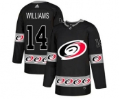 Men's Hurricanes #6 Joel Edmundson Black 1917-2017 100th Anniversary Stitched Hockey Jersey (2)