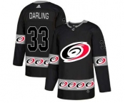 Men's Hurricanes #6 Joel Edmundson Black 1917-2017 100th Anniversary Stitched Hockey Jersey (7)