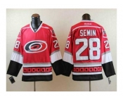 nhl jerseys carolina hurricanes #28 semin red