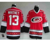 nhl jerseys carolina hurricanes whitney 13# red