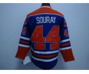 nhl edmonton oilers #44 souray lt.blue