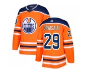Youth Adidas Edmonton Oilers #29 Leon Draisaitl Orange Home Authentic Stitched NHL Jersey