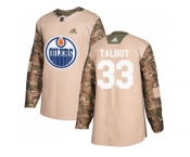 Youth Adidas Edmonton Oilers #33 Cam Talbot Camo Authentic 2017 Veterans Day Stitched NHL Jersey