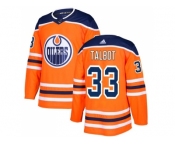 Youth Adidas Edmonton Oilers #33 Cam Talbot Orange Home Authentic Stitched NHL Jersey