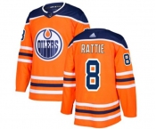 Youth Adidas Edmonton Oilers #8 Ty Rattie Authentic Orange Home NHL Jersey