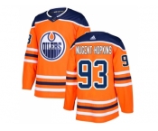 Youth Adidas Edmonton Oilers #93 Ryan Nugent-Hopkins Orange Home Authentic Stitched NHL Jersey