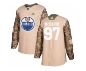 Youth Adidas Edmonton Oilers #97 Connor McDavid Camo Authentic 2017 Veterans Day Stitched NHL Jersey