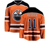 Youth Edmonton Oilers #11 Mark Messier Fanatics Branded Orange Home Breakaway NHL Jersey