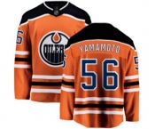 Youth Edmonton Oilers #56 Kailer Yamamoto Fanatics Branded Orange Home Breakaway NHL Jersey
