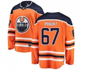 Youth Edmonton Oilers #67 Benoit Pouliot Fanatics Branded Orange Home Breakaway NHL Jersey