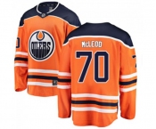Youth Edmonton Oilers #70 Ryan McLeod Authentic Orange Home Fanatics Branded Breakaway NHL Jersey