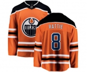 Youth Edmonton Oilers #8 Ty Rattie Fanatics Branded Orange Home Breakaway NHL Jersey