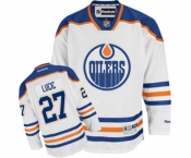 Youth Reebok Edmonton Oilers #27 Milan Lucic Authentic White Away NHL Jersey