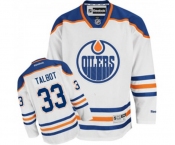 Youth Reebok Edmonton Oilers #33 Cam Talbot Authentic White Away NHL Jersey