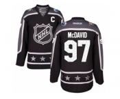 Youth Reebok Edmonton Oilers #97 Connor McDavid Authentic Black Pacific Division 2017 All-Star NHL Jersey