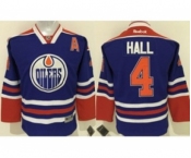 youth nhl jerseys edmonton oilers #4 hall blue[patch A]
