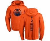 NHL Adidas Edmonton Oilers #2 Andrej Sekera Orange One Color Backer Pullover Hoodie