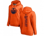 NHL Women Adidas Edmonton Oilers #67 Benoit Pouliot Orange One Color Backer Pullover Hoodie