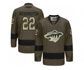 Minnesota Wild #22 Nino Niederreiter Green Salute to Service Stitched NHL Jersey