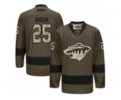 Minnesota Wild #25 Jonas Brodin Green Salute to Service Stitched NHL Jersey