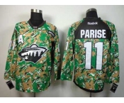 nhl jerseys minnesota wild #11 parise camo[patch A][parise]