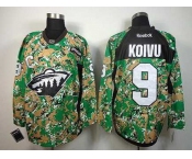 nhl jerseys minnesota wild #9 koivu camo[patch C]