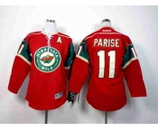 women nhl jerseys minnesota wilds #11 parise red[parise][patch A]